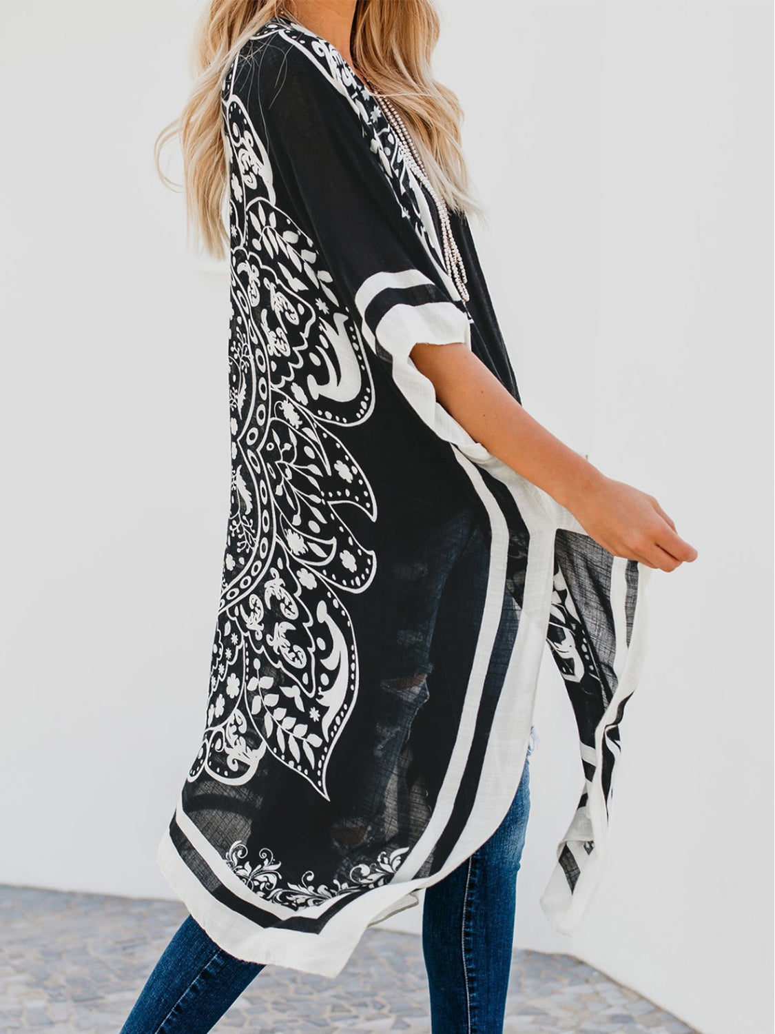 Printed Open Front Cover-Up